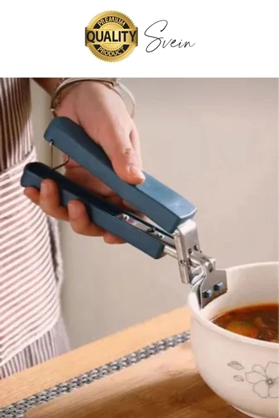 Dayanıklı Sıcak Tabak Tepsi Tava Kase Tutucu Aparat El Yakmaz Ayarlanabilir Tekli Tutma Sapı - 6