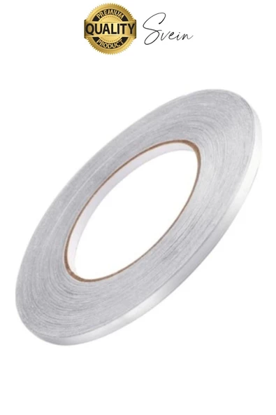 Premium Kendinden Yapışkanlı Gri Gümüş Renk Fayans Derz Arası İzolasyon Bandı Dekoratif Bant 0,5 cm - 6