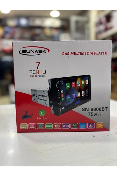 Sn-8800 7inc Carplay Ayarlanabilir Ince Kasa Dauble Ekran Tofaş Şahin Doğan Uyumlu Kamera 4x55 - 3