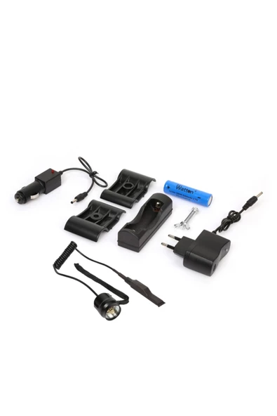 Watton Güçlü Tüfek Aparat Uyumlu Şarjlı Fener Watton Wt-149 - 2