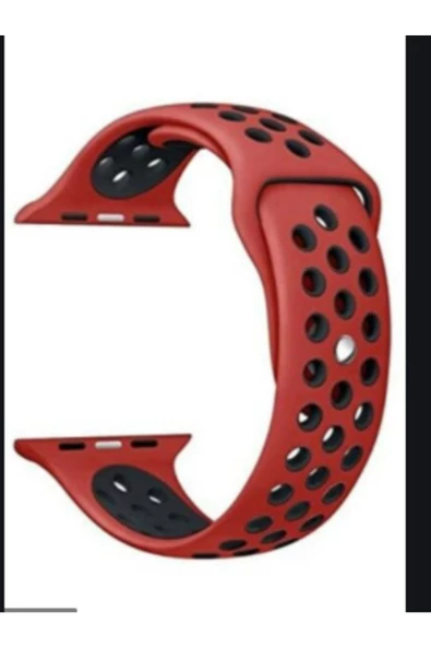 SHOPLİNE Apple Watch Silikon Delikli Kordon Iwatch Uyumlu Kayış Seri 1 | 2 | 3 | 4 | 5 - 42mm/44mm