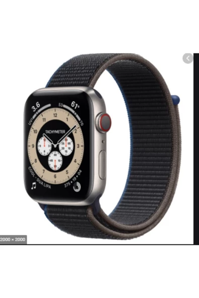 Linva Apple Watch Seri 1 2 3 4 5 Örgü 42/44 Mm Hasır Örgü Kordon Charcoal