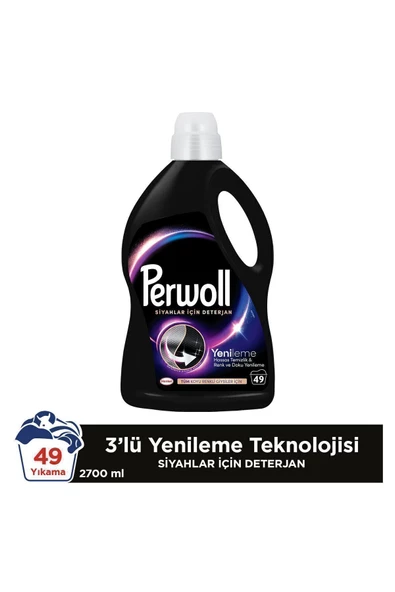 Perwoll Hassas Bakım Sıvı Çamaşır Deterjanı 216 Yıkama Siyah 2 x 2970 ML + Renkli Yenileme 2 x 2970 ML - 4