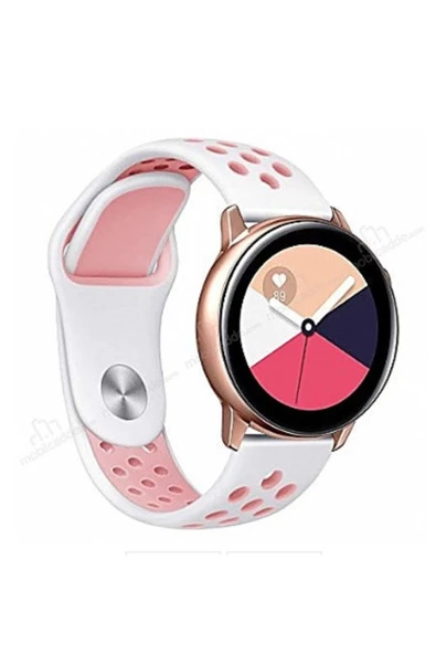 SHOPLİNE Samsung Galaxy Watch Active 2 44mm Delikli Spor Silikon Kordon