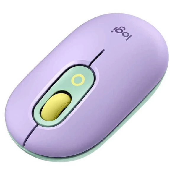 Logitech POP Kablosuz Optik Emoji Mouse Mor - 3
