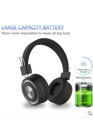 OKMORE Stereo Ses Bluetooth Kulaklık Kablosuz Büyük Kulaklık Spor Kulaklık - 2