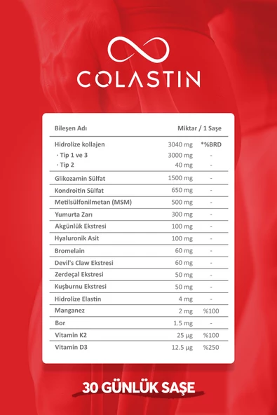 Colastin Ultraflex+ 30 Saşe - Resim 3