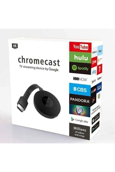 Kensa Chromecast Tv Görüntü Ve Ses Aktarım 4k Hdmı Wifi Kablosuz Adaptör