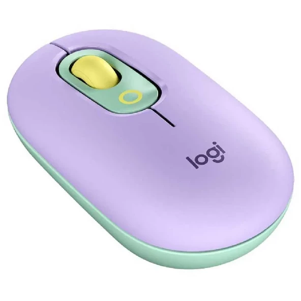 Logitech POP Kablosuz Optik Emoji Mouse Mor - 2