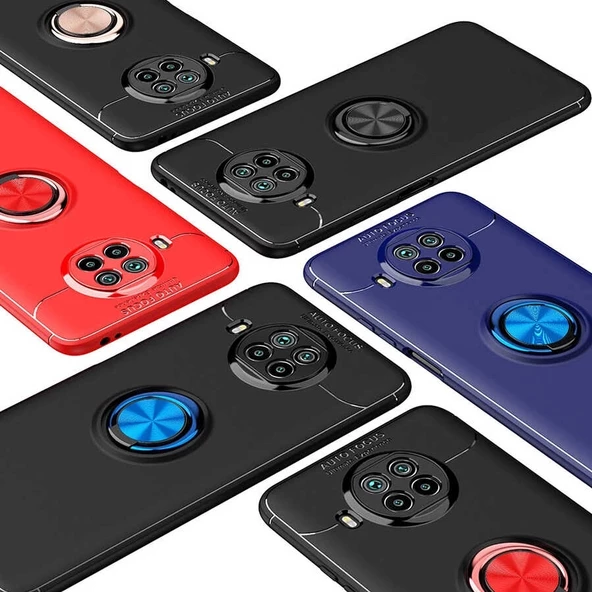 Xiaomi Mi 10T Lite 5G Uyumlu Kılıf Yüzüklü Silikon Kapak - 2