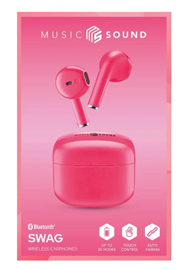 CELLULARLINE Music Sound Swag TWS Bluetooth Kulak İçi Kulaklık Pembe