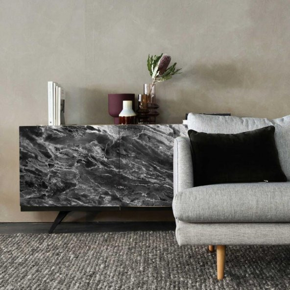 D-c-fix 346-3247 Siyah Mermer Desen Yapışkanlı Folyo (45cm x 1mt) - 10