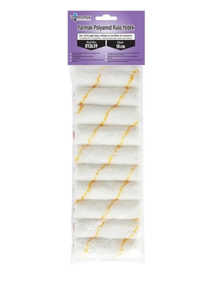 İzmir Fırça Polyamid Rulo 10lu Paket   10cm