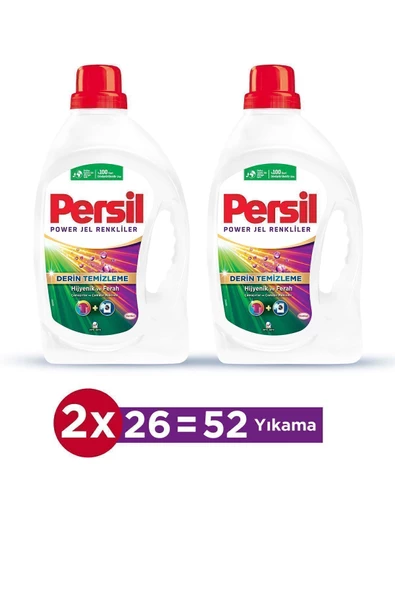 Persil Color Sıvı Çamaşır Deterjanı 52 Yıkama 2 x 1690 ML