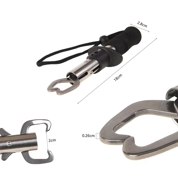 Bauer 18cm Fish Grip Paslanmaz Çelik Balık Tutucu - 5