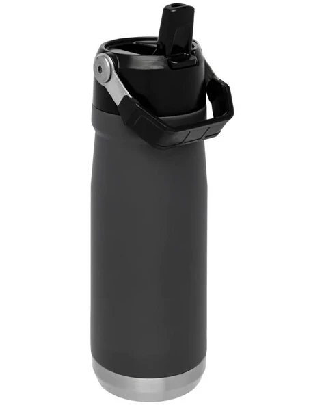 Stanley The IceFlow Flip Straw Water Bottle Pipetli Termos 0,5 L Füme - Resim 3