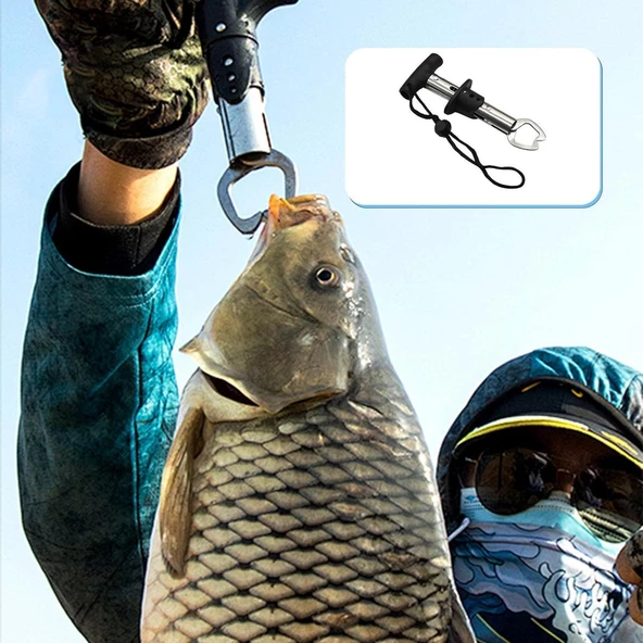 Bauer 15cm T Fish Grip Paslanmaz Çelik Balık Tutucu - Resim 4