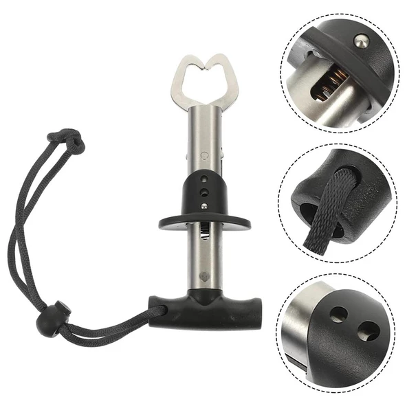 Bauer 15cm T Fish Grip Paslanmaz Çelik Balık Tutucu - Resim 5