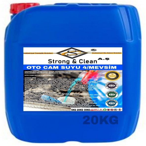 Oto Cam Suyu 20KG / 4 Mevsim