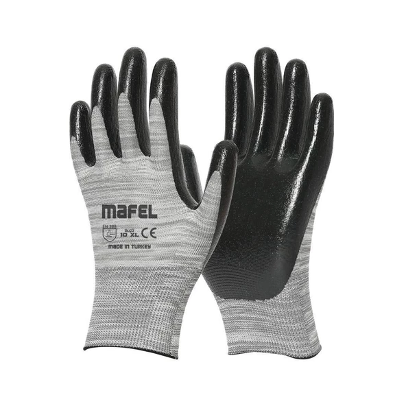 Mafel MF-40 Nitril İş Güvenlik Eldiven - 10/XL - 10 Çift - Paket - 2