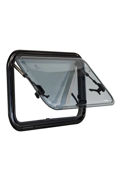 Berhimi Amortisörlü Karavan Penceresi 30cm X 70cm (SİNEKLİK & PERDE DAHİL) ürün görseli 1