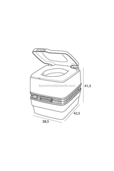 Thetford Porta Potti 165 Portatif Tuvalet 21 Litre - 2