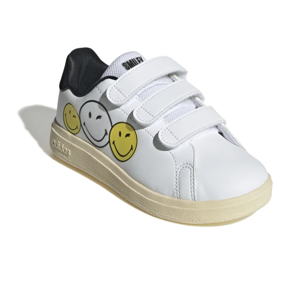 adidas Advantage Smiley Cf C - ftwwht/byello/cblack Çocuk Spor Ayakkabı IH6251 - Resim 3