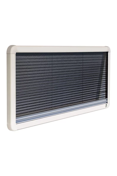 Berhimi Amortisörlü Karavan Penceresi 50cm X 90cm (SİNEKLİK & PERDE DAHİL) - Resim 5