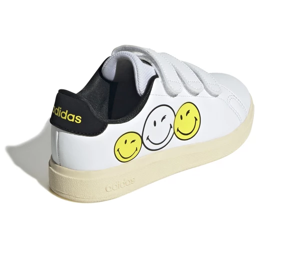 adidas Advantage Smiley Cf C - ftwwht/byello/cblack Çocuk Spor Ayakkabı IH6251 - Resim 4
