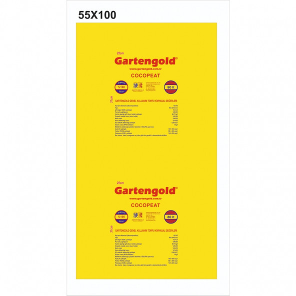 Gartengold Genel Kullanım Torf+Cocopeat Organik 80 Lt