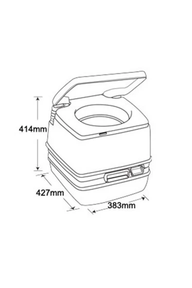 Thetford Porta Potti 165 21lt Atık Tankı, Portatif Tuvalet - 2