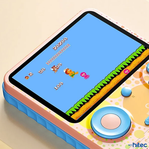 ScHitec G6 Retro 3.5 inç Tv Bağlanan Oyun Konsolu Pembe (666 Klasik Oyunlar) - 5