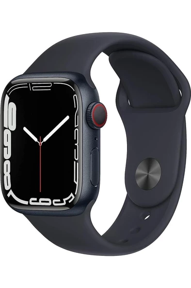 Apple Watch Series 7 41mm GPS+Cellular Gece Yarısı Alüminyum Kasa ve Spor Kordon (Apple Türkiye Garantili)