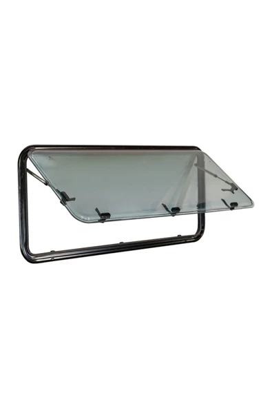 Berhimi Amortisörlü Karavan Penceresi 50cm X 90cm (SİNEKLİK & PERDE DAHİL) ürün görseli 1