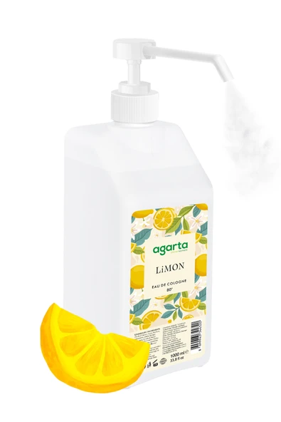 Püskürtme Valfli 80° Limon Kolonyası 1000 ml - 3