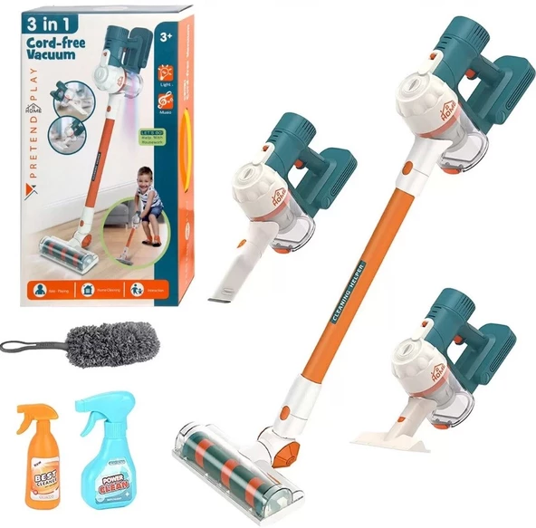 Pretend Play Kablosuz Oyuncak Elektrik Süpürgesi Eğitici Oyuncak