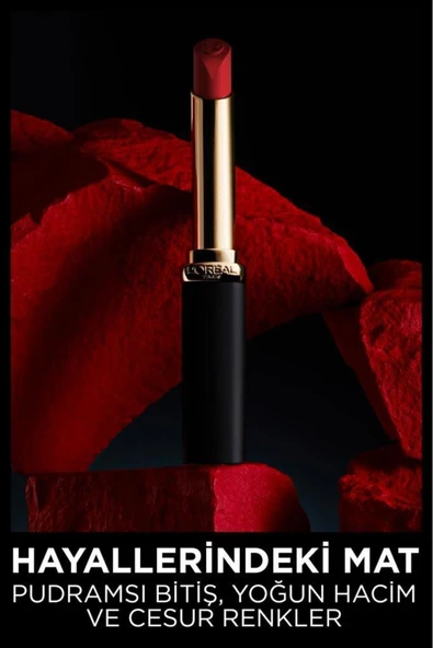 L'OREAL PARİS Color Riche Intense Volume Matte Ruj - 241 Coral Irreverent - 6