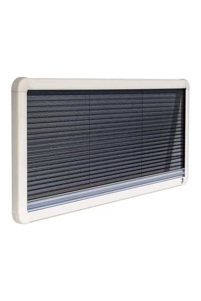 Berhimi Amortisörlü Karavan Penceresi 30cm X 70cm (SİNEKLİK & PERDE DAHİL) - Resim 5