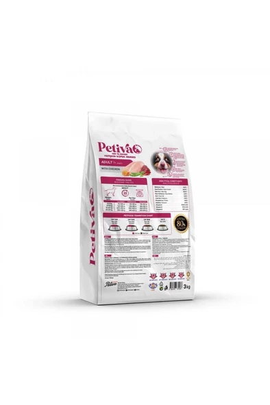 Petiva Tavuklu Yetişkin Köpek Maması 3 Kg - 2