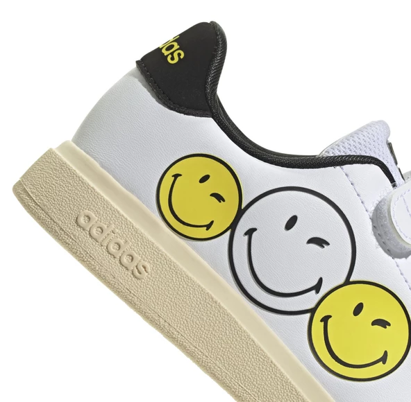 adidas Advantage Smiley Cf C - ftwwht/byello/cblack Çocuk Spor Ayakkabı IH6251 - Resim 5