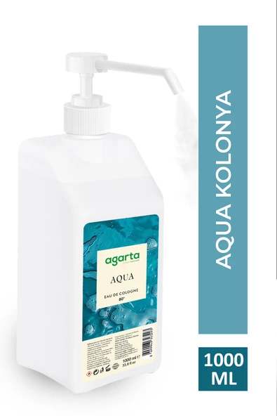 Püskürtme Valfli 80 Aqua Kolonya 1000 ml