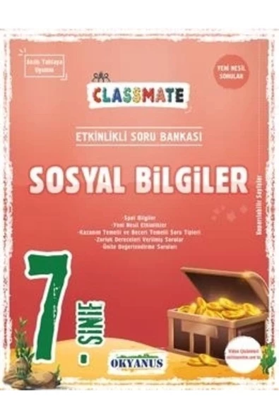 Okyanus Yayınları Okyanus 7.sınıf Classmate Sosyal Bilgiler Etkinlikli Soru Bankası