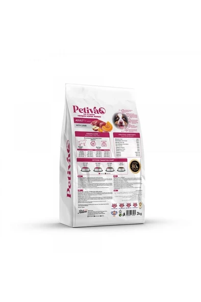 Petiva Kuzulu Yetişkin Köpek Maması 3 Kg