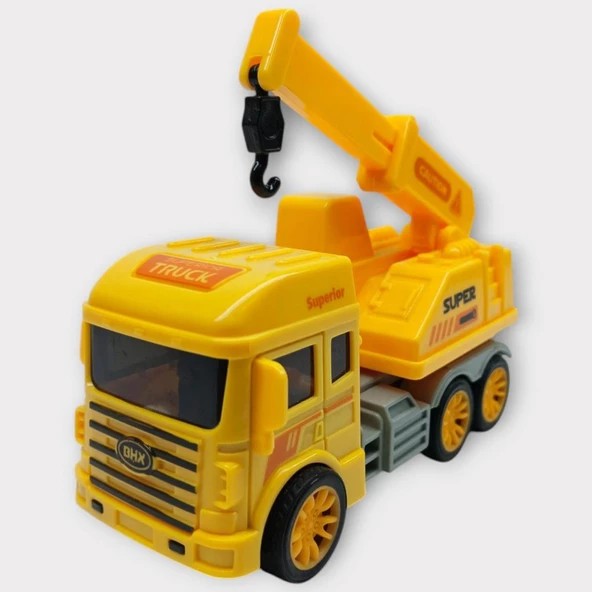 Sürtmeli Oyuncak İş Makinaları - Vinç ürün görseli