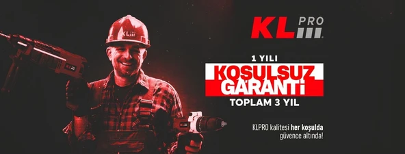 Klpro KLDM18BHX-20 18V/2.0AH. 150NM Kömürsüz Çift Akülü Şarjlı Darbeli Matkap - Resim 3