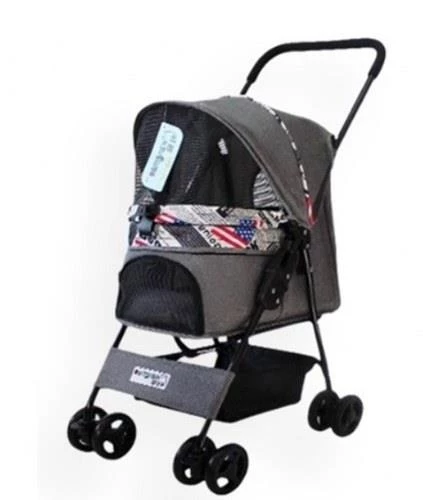 ZAMPA SHOWTİME KÖPEK&KEDİ ARABASI GRİ 42x69,5x88cm