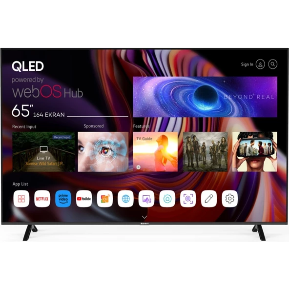 Sunny SN65QMN252 65" 165 Ekran Dahili Uydu Alıcılı 4K Ultra HD Smart OLED TV