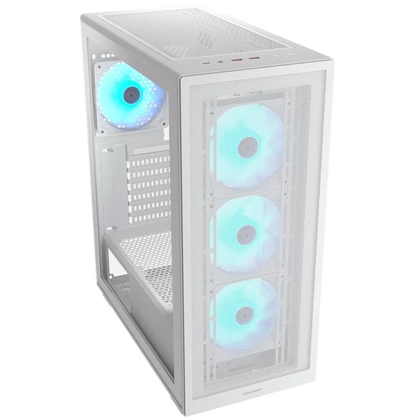 COUGAR MX220 PSU YOK 4XARGB FAN MIDI TOWER GAMING KASA BEYAZ - 2