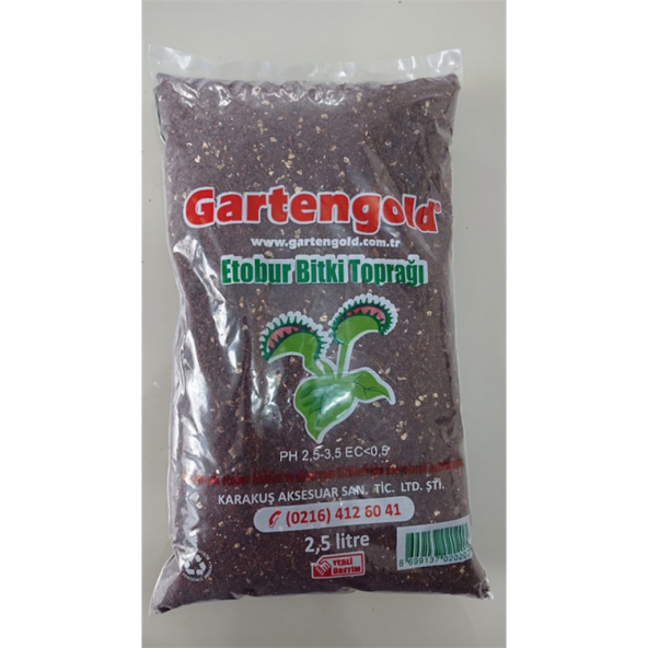 Gartengold Etobur Bitki Toprağı 2,5 L 5 Adet