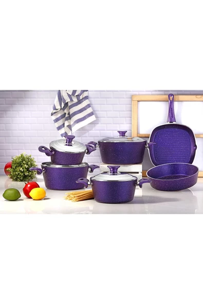 Arzu Çelik Cemre 10 parça Granit Tencere Seti ürün görseli